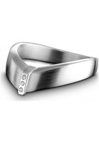 QUINN - Ring - Dames - Zilver 925 - Diamond - Wess. (H) / piqué - breedte 56 - 210416