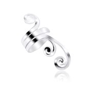 La Rosa Princesa Zilveren Ear Cuff Swirl