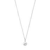 Glams Ketting Klaver 1,1 mm 41 + 4 cm - Zilver