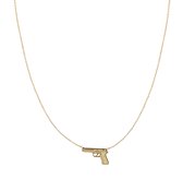 Yehwang ketting pistool goud