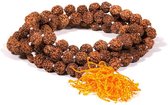 Mala Rudraksha 108 kralen met Oranje Kwast