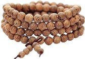 Mala Sandelhout 108 kralen -  6mm - Tibetaanse Armband - Hout