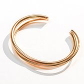 Laura Ferini Armband Magari - Goudkleurige Bangle - 18K Geelgoud Verguld - Sieraad - Accessoires - Sieraden - Dames Armbandje - Goud