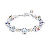 Semyco® armband Hartjes Swarovski kristallen – 925 sterling zilver - Cadeau vrouw verjaardag