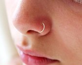 Fake neuspiercing ring zilver // fake piercing // fake lip piercing // fake oor helix piercing // fake ringetje zilver // neppe piercing