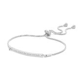 Special Moments 8KM BC0077 Stalen armband - LOVE YOU TO THE MOON AND BACK - One Size - Zilverkleurig