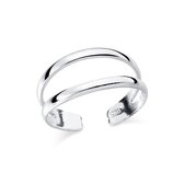 La Rosa Princesa Teenring Chic Double - Zilver