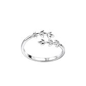 Zilveren teenring takjes  | Silver branches Adjustable Toe Ring | Zilverana | Sterling 925 Silver (Echt zilver)