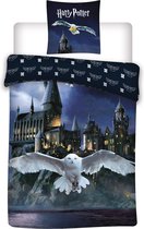 Harry Potter Dekbedovertrek Hedwig - Eenpersoons - 140  x 200 cm - Katoen