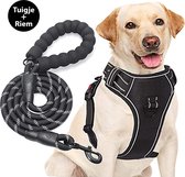 Filo Anti Trek Hondentuig Maat XL met Hondenriem - Hondenharnas met Hondenlijn - Honden Tuigje - Leiband Hond - Hondentuigje Extra Large - Riem