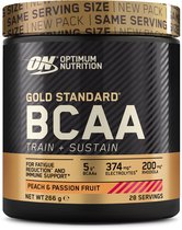 Optimum Nutrition Gold Standard BCAA - Aminozuur / BCAA’s - 266 Gram (28 doseringen) - Peach / Passion Fruit