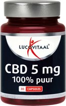Lucovitaal CBD 5 miligram Cannabidiol Voedingssupplement - 30 capsules