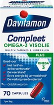 Davitamon Compleet + Omega 3 Visolie - Multivitamine - Voedingssupplement - 70 Capsules