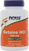 Betaine HCL 648 mg - 120 capsules