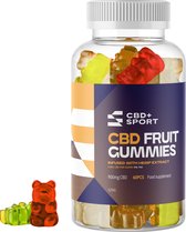 CBD+SPORT Gummy Bears met CBD Olie - 15mg CBD - Fruit smaak