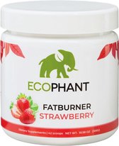 Ecophant Fatburner Stimuleert vetverbranding en remt het hongergevoel -100% Verantwoord Afvallen - 300 g Strawberry