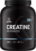 PURE Creatine Monohydraat - 500g - micronized poeder - creatine - sportvoeding