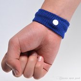 Anti wagenziek misselijkheid bandjes - blauw