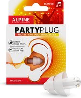 Alpine PartyPlug - Muziek Oordoppen - Transparant - SNR 19 dB - 1 paar