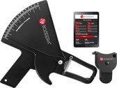 BOZEERA Huidplooimeter PRO en Body Mass Tape - Vetmeter PRO en Meetlint Lichaam - Inclusief Software Video Uitleg en Nederlandse Handleiding