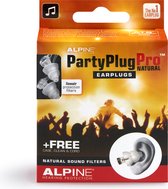 Alpine PartyPlug Pro Natural - Muziek oordoppen - Transparant - SNR 21 dB - 1 paar