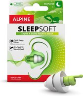 Alpine SleepSoft - Slaap oordoppen - Dempt snurkgeluid - SNR 25 dB - 1 paar