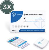 Telano Multidrugstest 10 - Urine Drugstest test op 10 soorten Drugs - 3 stuks