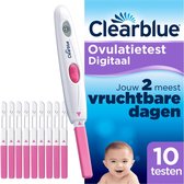 Clearblue Ovulatietest set Digitaal - 1 digitale houder en 10 zelftesten