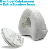 bamboe Kniekussen - Ergonomisch Bamboe Beenkussen - Houding Correctie - Zijslaapkussen - Zijslaper - Rugklachten - Rugpijn - Heupklachten - Zijslaap Kussen Voor In Bed - Artrose