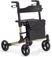 MultiMotion Double Lichtgewicht rollator, Dubbel Opvouwbaar - Champagne