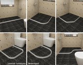 Zelfklevende Lage Waterkering Badkamer 200cm WIT - Douchedorpel - Wateroverlast - Douchebak - Waterstopper - Sanitair dorpel - Water - Douche - schimmel - Vocht - Douchen - Bad - ventilatie - Overlast  - HG Antislip - ventileren - Zwembad Airco