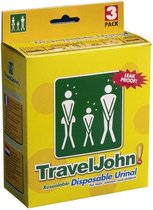 Wegwerp urinaal Travel John - 3 stuks