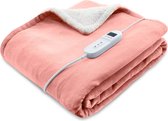 Carmen CEB1801P - Elektrische bovendeken - Fleece - 180 x 130 cm - Roze