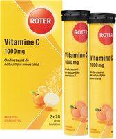 Roter Vitamine C 1000 mg - Vitaminen - Abrikoos-Sinaasappel - 2 x 20 bruistabletten