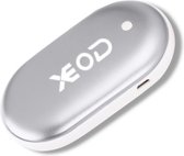 Elektrische Handwarmer Met Powerbank - USB Oplaadbaar - Zilver