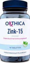 Orthica Zink-15 (voedingssupplement) - 90 Tabletten