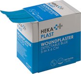 HEKA plast detectable HACCP dispenserdoos 5 m x 6 cm niet steriel