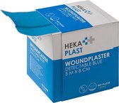 HEKA plast detectable HACCP dispenserdoos 5 m x 8 cm niet steriel