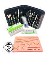 Premium hechtset - Jouw medische shop - Hechten - Leren hechten - Chirurgisch hechten - Hechtmateriaal - kit de suture - Ensemble de suture médicinal - Stitch Geneeskunde - Diergeneeskunde - Verloskunde - Oefenen hechten - hecht set - cadeau