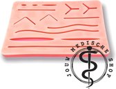 Jouw medische shop - hechthuid - hechtpad - imitatiehuid - leren hechten - chirurgisch hechten - Pavé de Peau artificiële - 3-lagig - tampon de suture - cadeau student - black friday - sinterklaas -  kerst cadeau