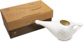 Neti Pot keramiek + 25 gram zout - 17.5x7 - 150ml - Keramiek