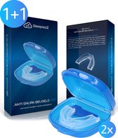 SleepiezZ® PRO Anti Snurkbeugel  - 1 + 1 Gratis - Anti Snurk Beugel & Anti Knarsbitje tegen Snurken – Anti Snurk Bitje – Anti Snurkbeugel & Gebitsbeschermer