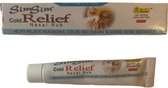 Verkoudheidsbalsem | Sim Sim Verkoudheid RELIEF | Voor verstopte neus of griep | K-Veda product | - Netto gewicht 10g x 12stuks