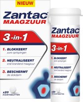Zantac Maagzuur 3-in-1 – Maagzuurremmer - 20 kauwtabletten