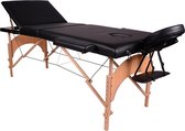 Alora Massagetafel Zen Budget - Max. Draagvermogen 250 KG - 8 Hoogtestanden - Incl. Opbergtas - Houten Onderstel