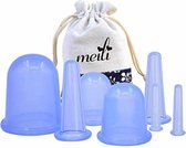 Anti Cellulitis/Cellulite Cups Set 6 Stuks + Massage Borstel + Olie flesje (leeg) | Lichaamsmassage/Lichaamsborstels, Erysipelas Behandelen | Confibel