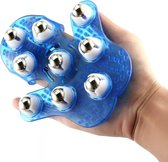 Massage handschoen- body hand massager- beauty massager handschoen- Blauw