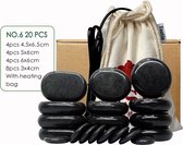 Hot stone massage set - Hete stenen massage - Met heater