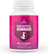 BeLive Myo-Inositol & D-Chiro-Inositol capsules met foliumzuur - 90 capsules (1 maand voorraad) - voor PCO-syndroom symptomen - voedingssupplement