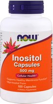 Now Foods - Inositol 500 mg - Behoort tot het Vitamine B-complex - 100 Capsules